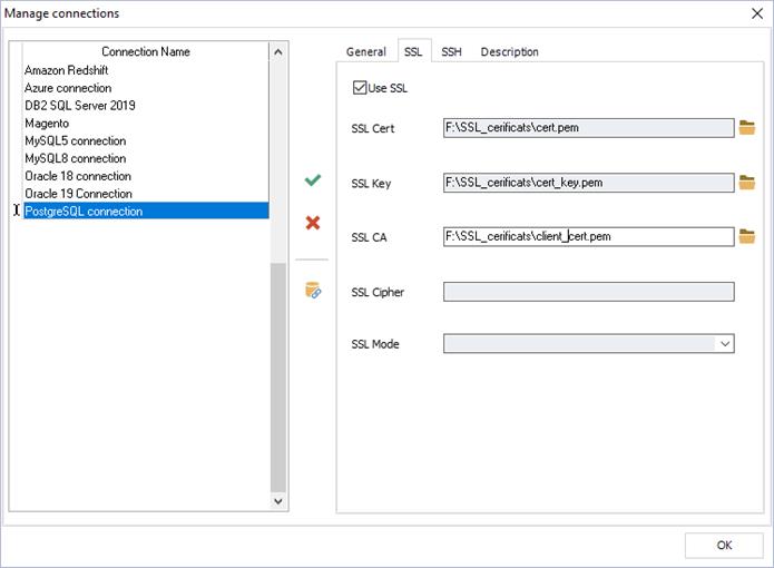 SSL settings